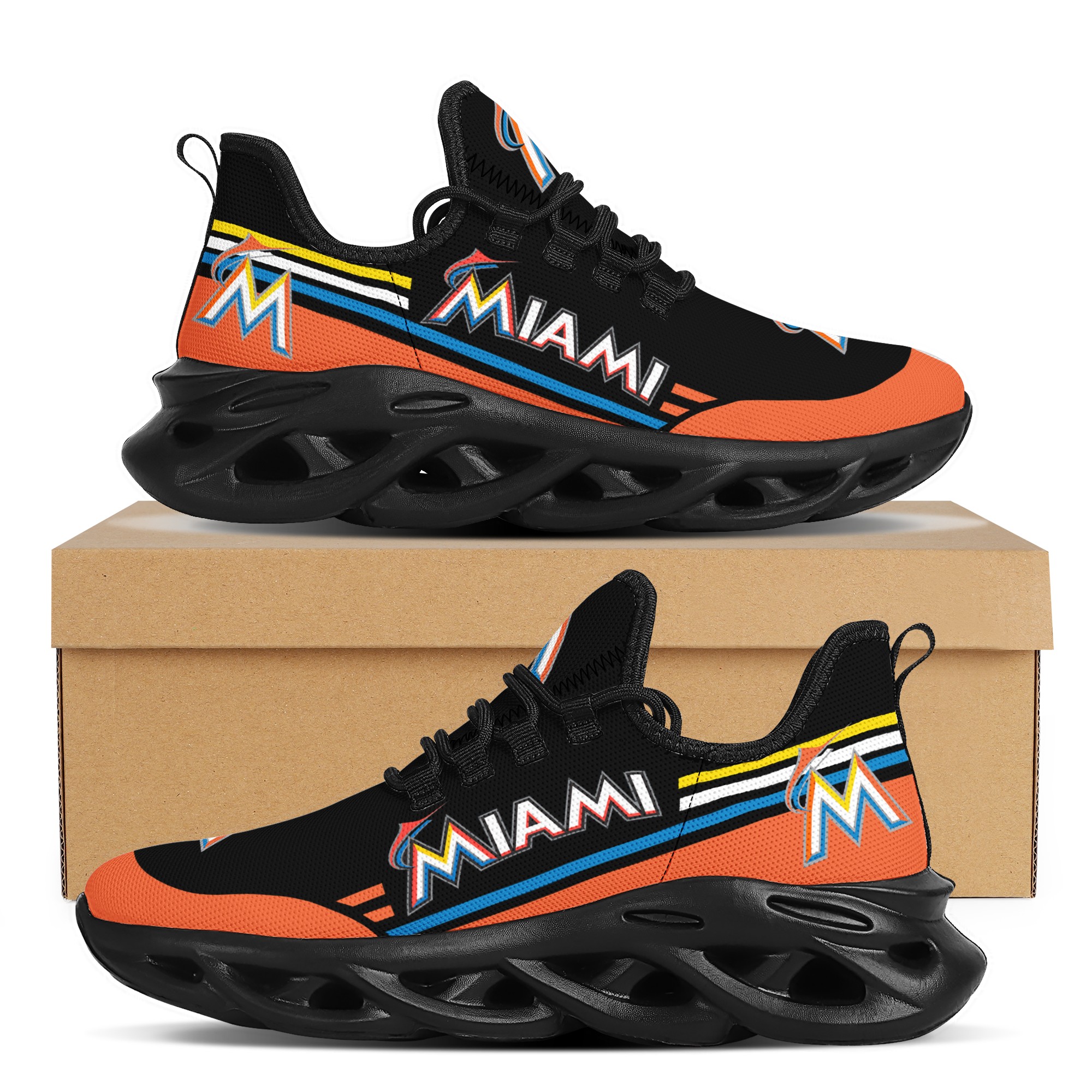 Women's Miami Marlins Flex Control Sneakers 003